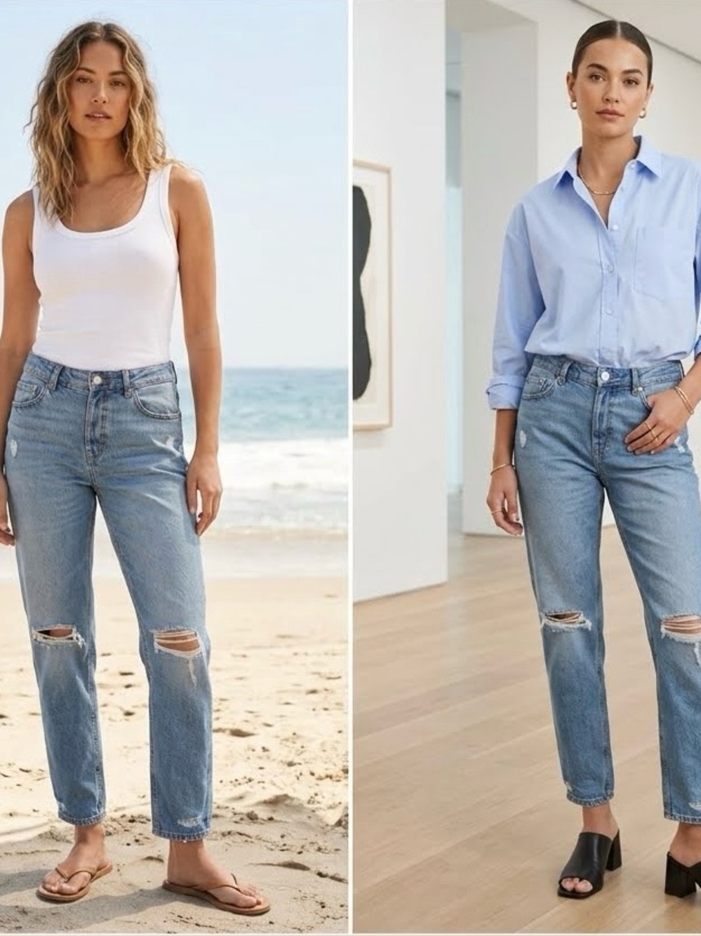 H&M "&Denim" Boyfriend Low Waist jeans